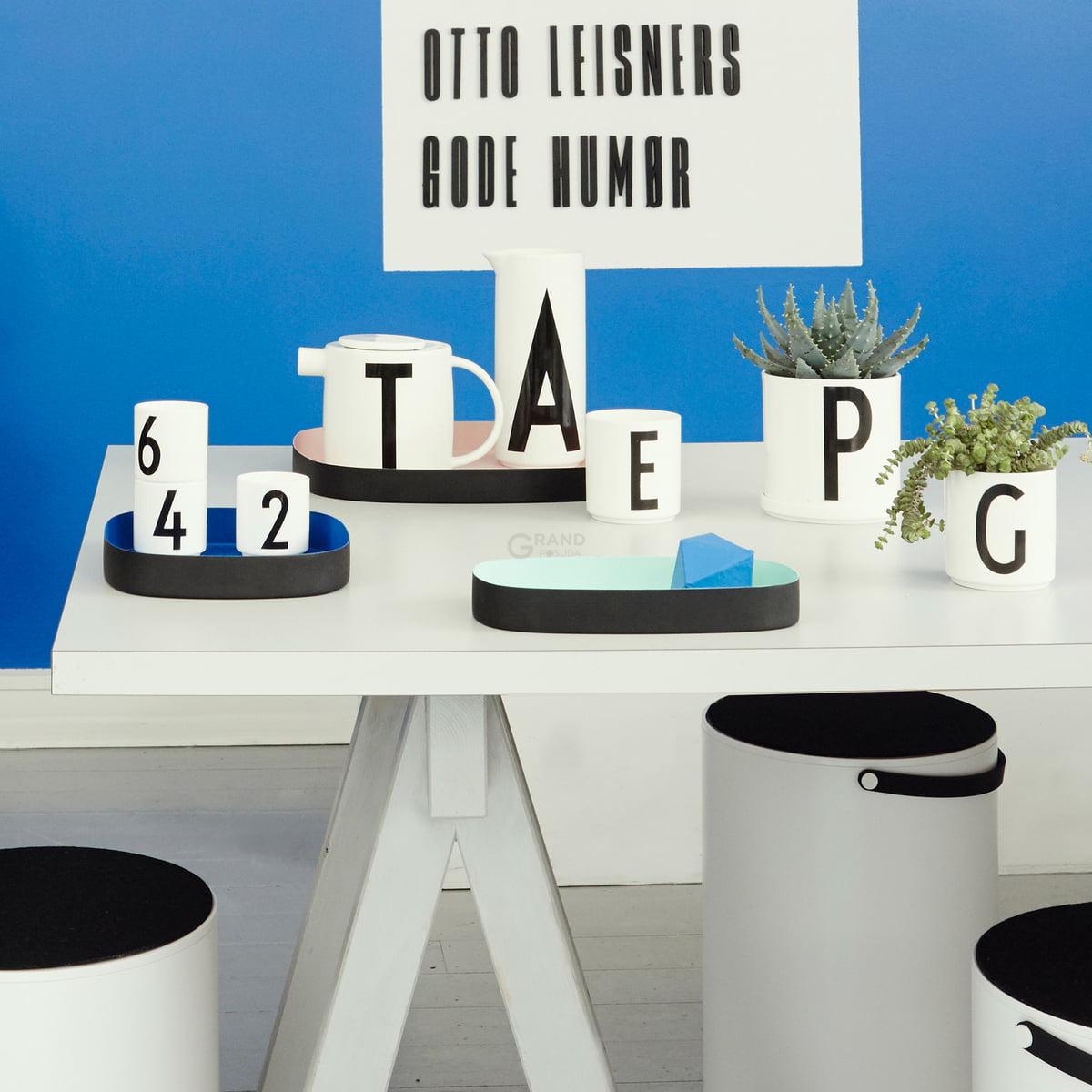 Design Letters Чашка R 325 мл черная AJ Porzellan Becher | https://grandposuda.com.ua