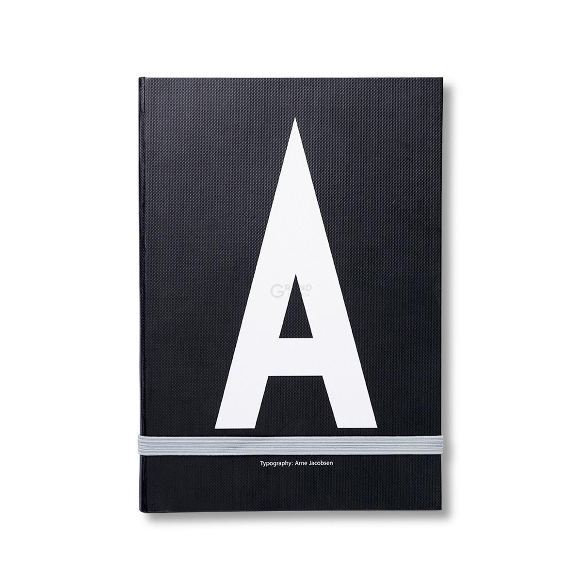 Design Letters Блокнот A 21,5x1,5x14,8 см черный AJ Personal Notizbuch A-Z | https://grandposuda.com.ua