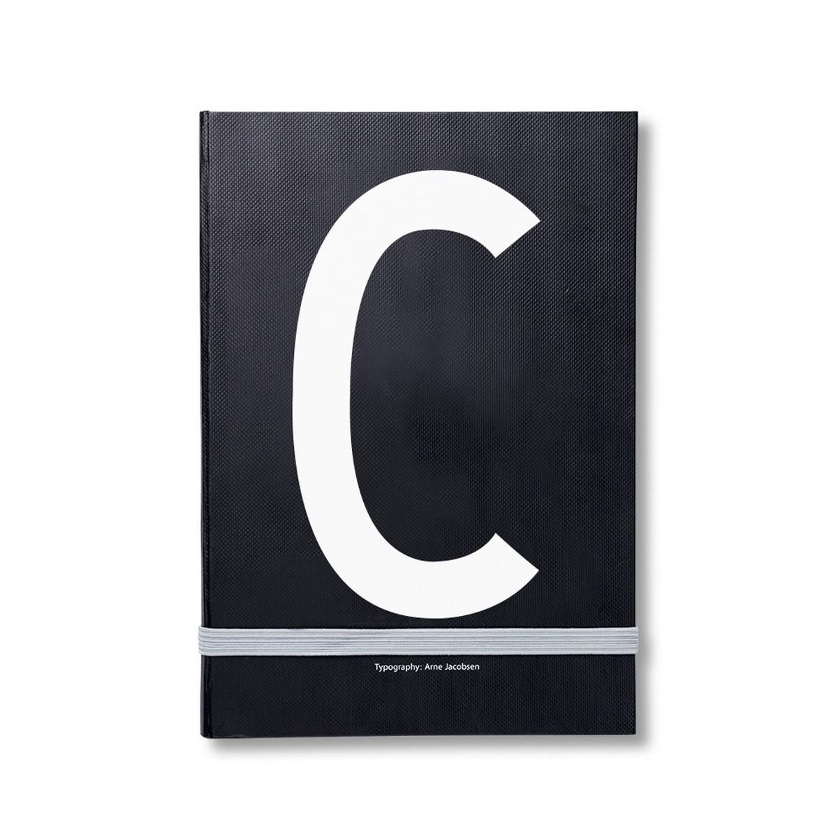 Design Letters Блокнот C 21,5x1,5x14,8 см чорний AJ Personal Notizbuch A-Z | https://grandposuda.com.ua