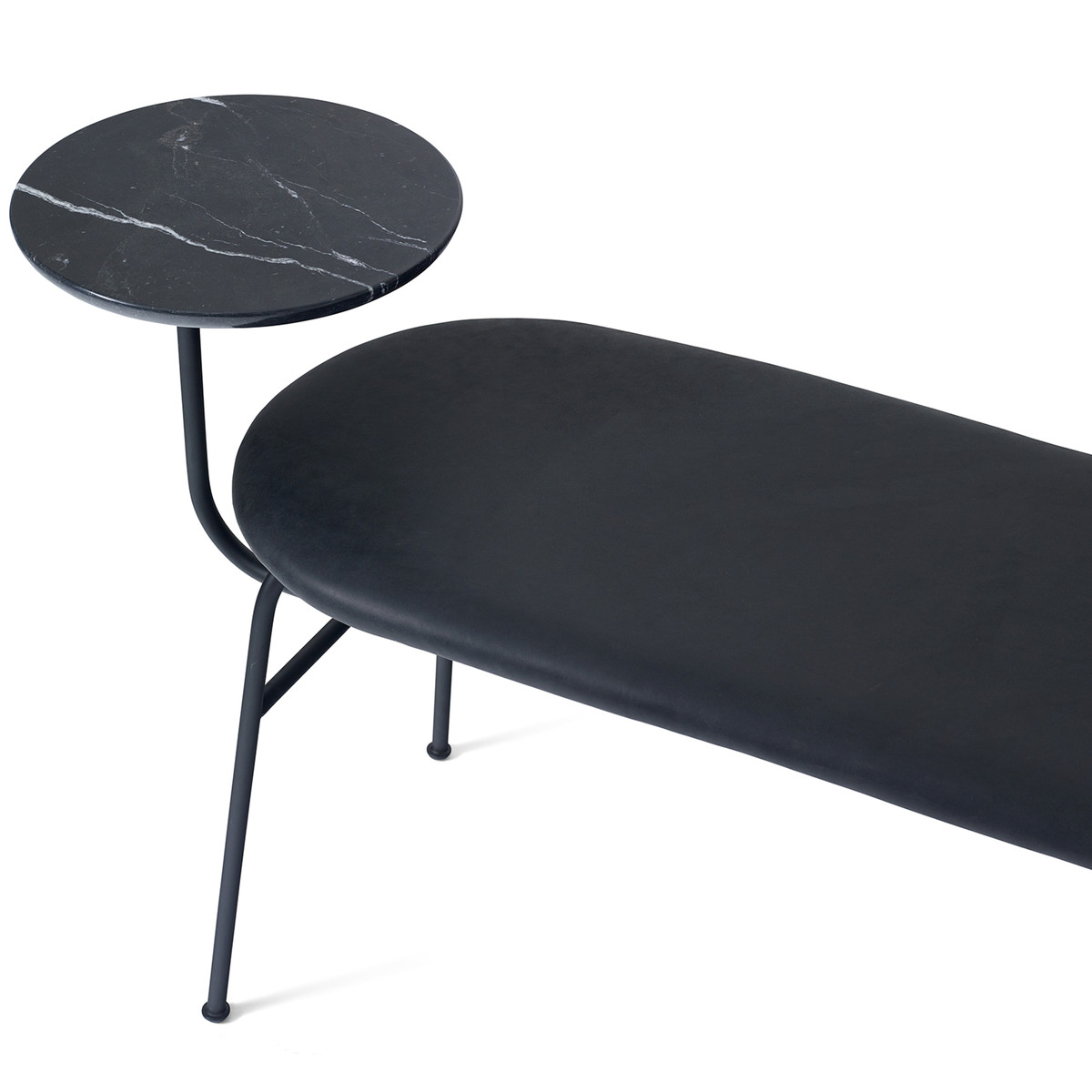 Скамья 60x37x140 см черная Afteroom Menu | https://grandposuda.com.ua