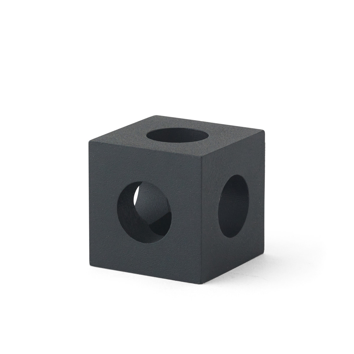 Підсвічник 4,5x4,5x4,5 см чорний Cube Menu | https://grandposuda.com.ua