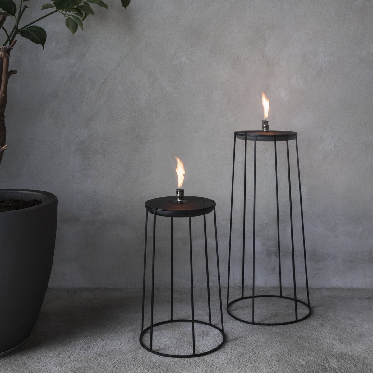 Подставка для цветочного горшка 20x23x23x23 см белая Wire Menu | https://grandposuda.com.ua