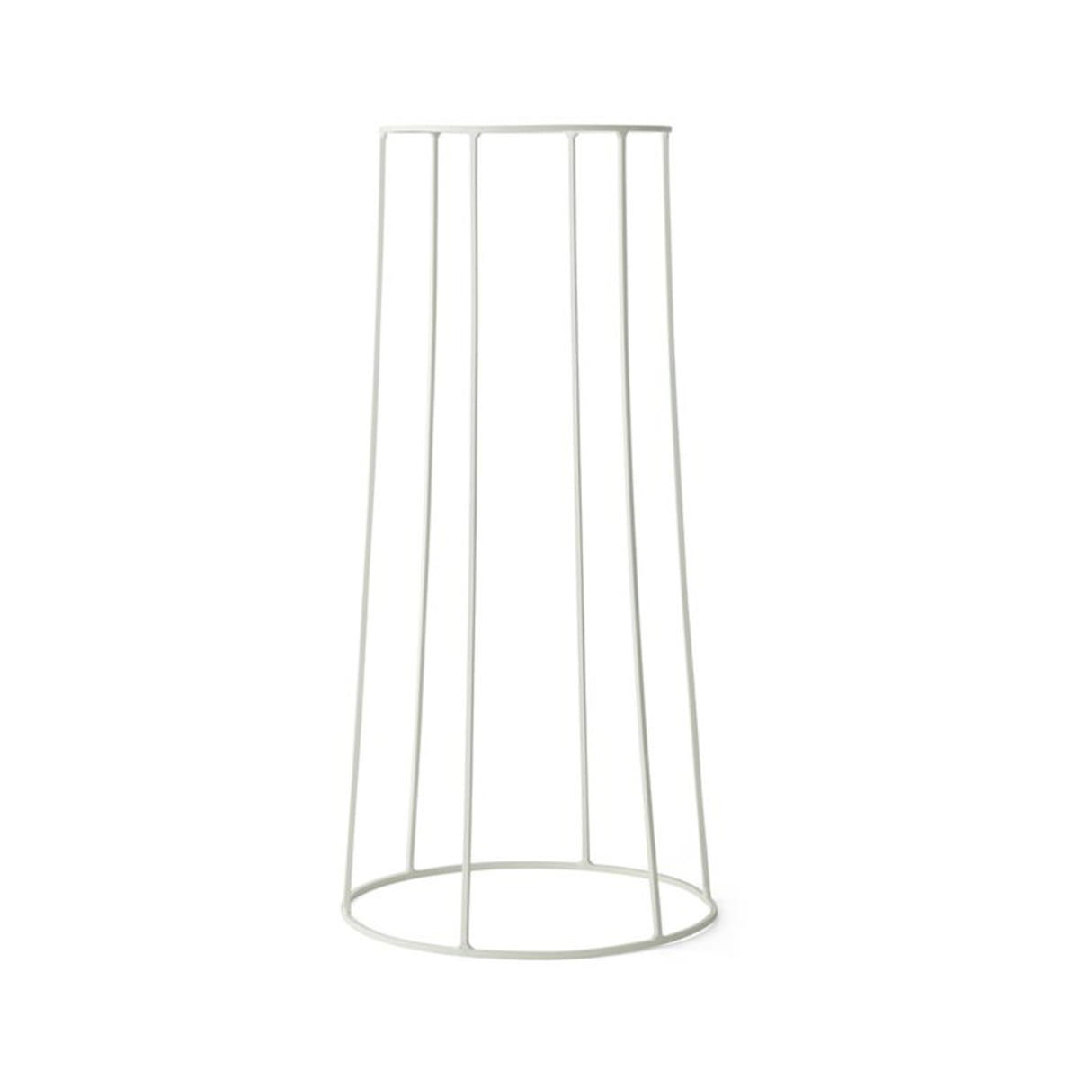 Підставка для квіткового горщика 60x23x23x23 см біла Wire Menu | https://grandposuda.com.ua