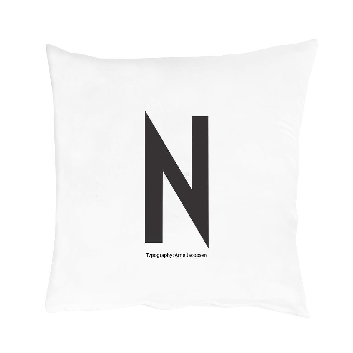 Design Letters Наволочка N 80x80 см черно-белая Kissenbezug von A-Z Design Letters Наволочка N 80x80 см черно-белая Kissenbezug von A-Z | https://grandposuda.com.ua