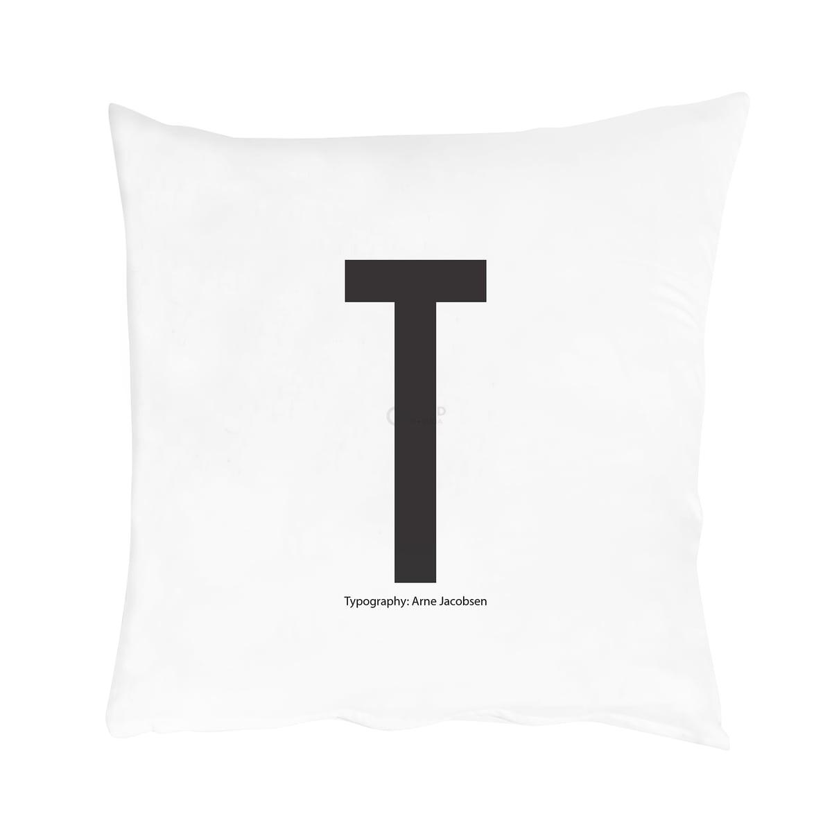 Design Letters Наволочка T 80x80 см черно-белая Kissenbezug von A-Z Design Letters Наволочка T 80x80 см черно-белая Kissenbezug von A-Z | https://grandposuda.com.ua