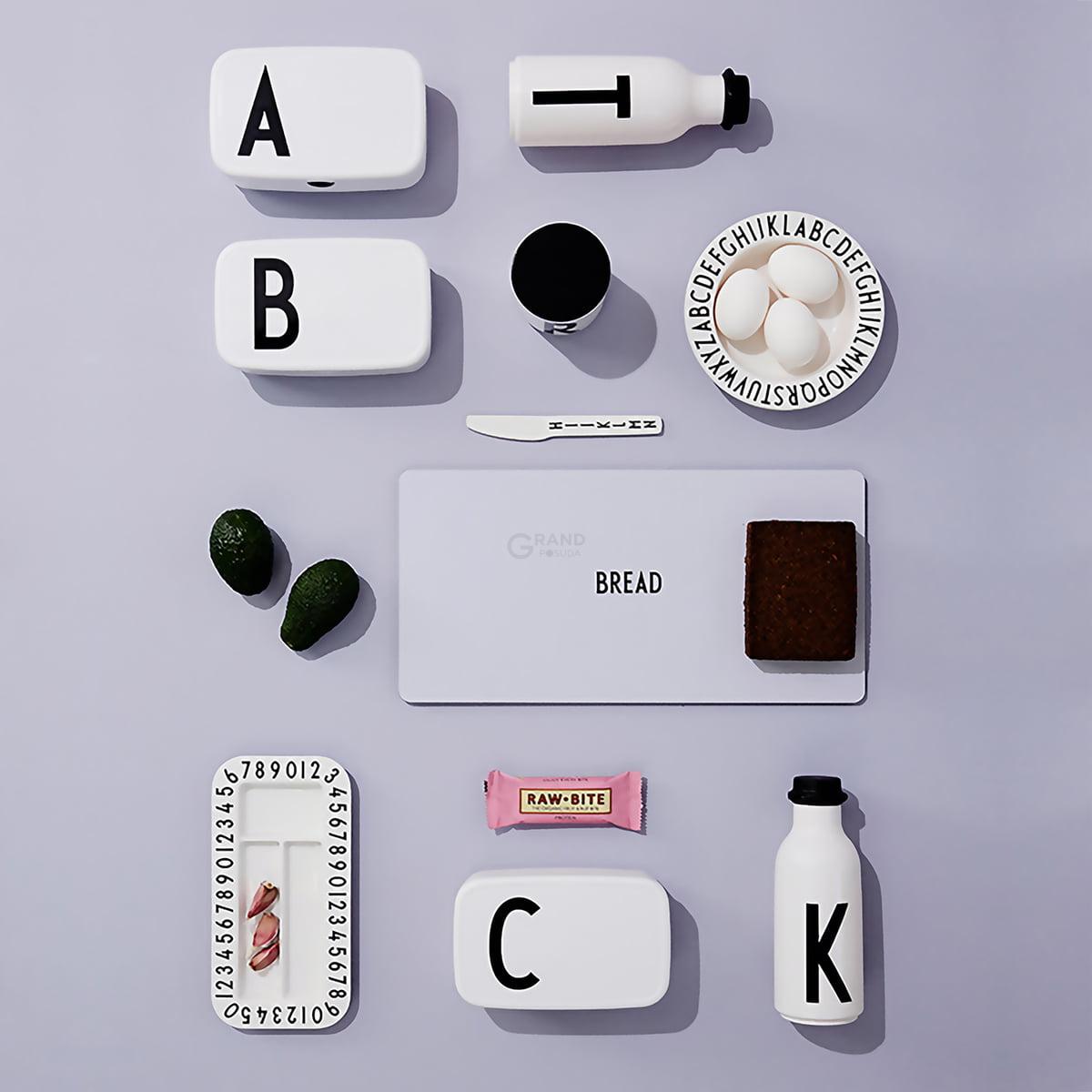 Design Letters Дитячі столові прибори 15,5 / 15,5 / 17 / 12,2 см AJ Melamin Besteck-Set | https://grandposuda.com.ua