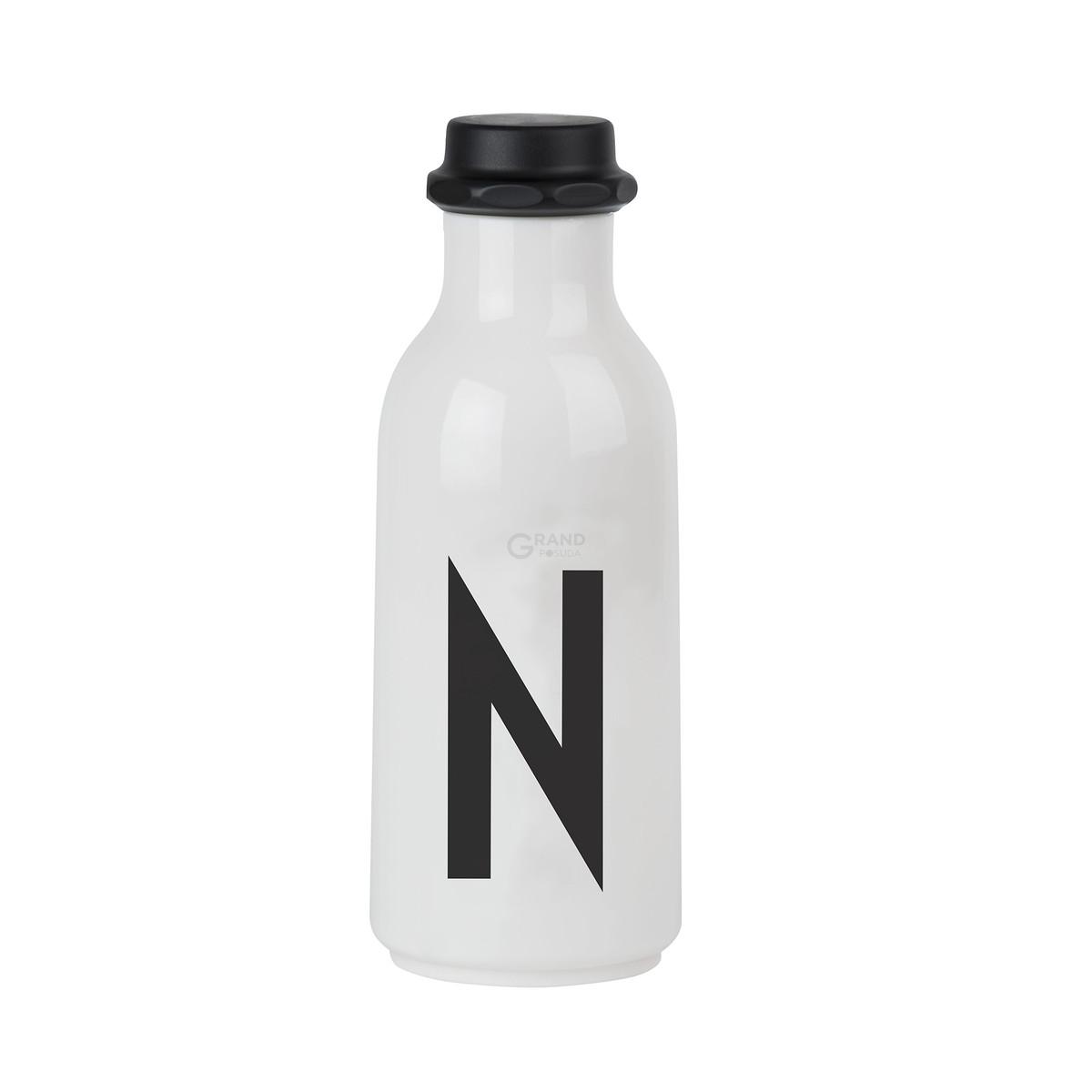 Design Letters Пляшка N 500 мл чорно-біла Wasserflasche von A-Z Design Letters Пляшка N 500 мл чорно-біла Wasserflasche von A-Z | https://grandposuda.com.ua