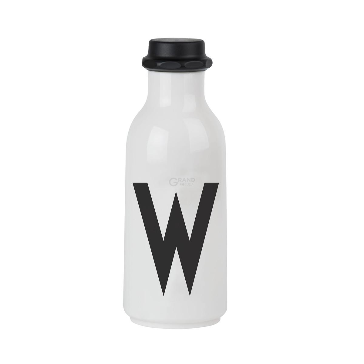 Design Letters Пляшка W 500 мл чорно-біла Wasserflasche von A-Z Design Letters Пляшка W 500 мл чорно-біла Wasserflasche von A-Z | https://grandposuda.com.ua