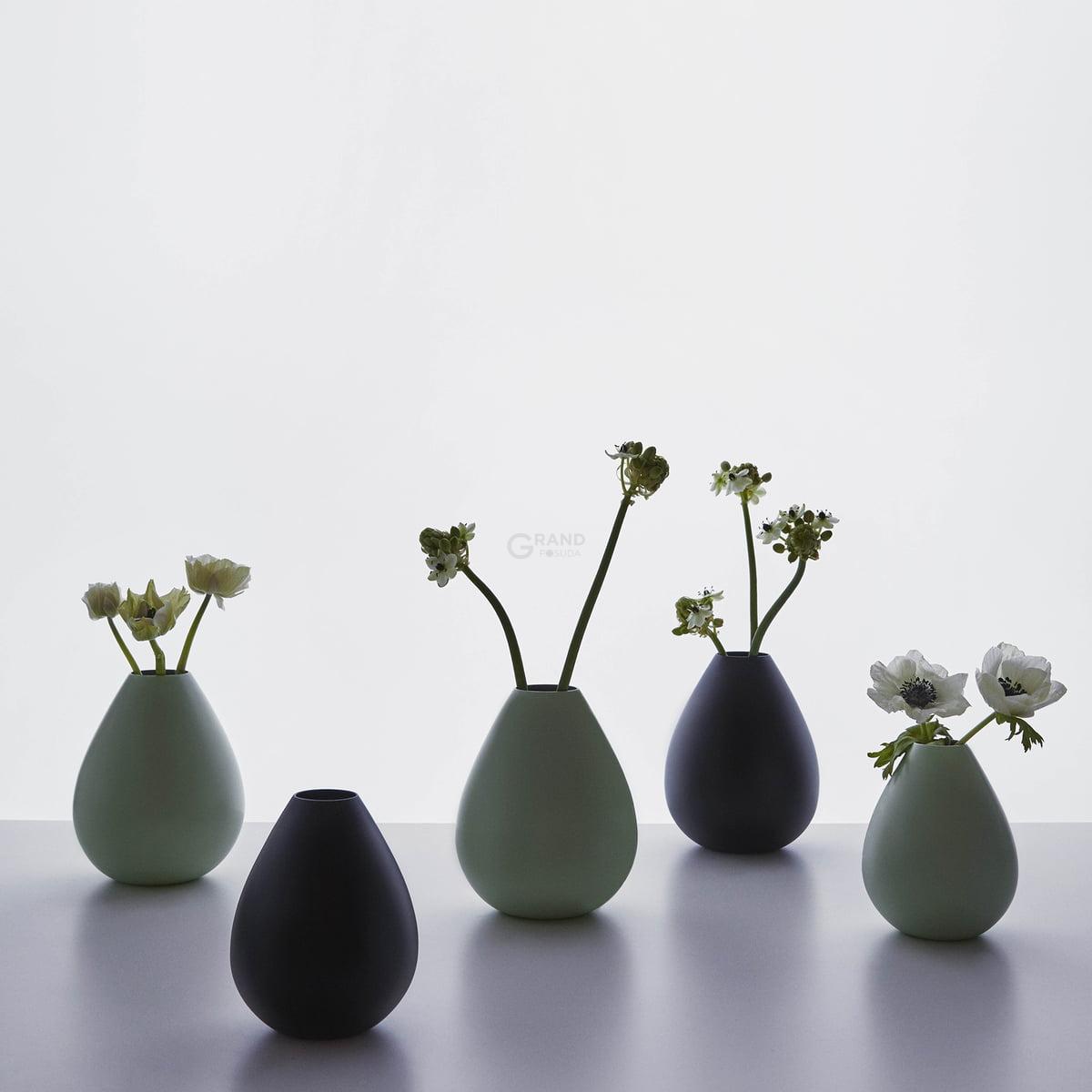 Design Letters Ваза 15 см чорна Royal Vase | https://grandposuda.com.ua