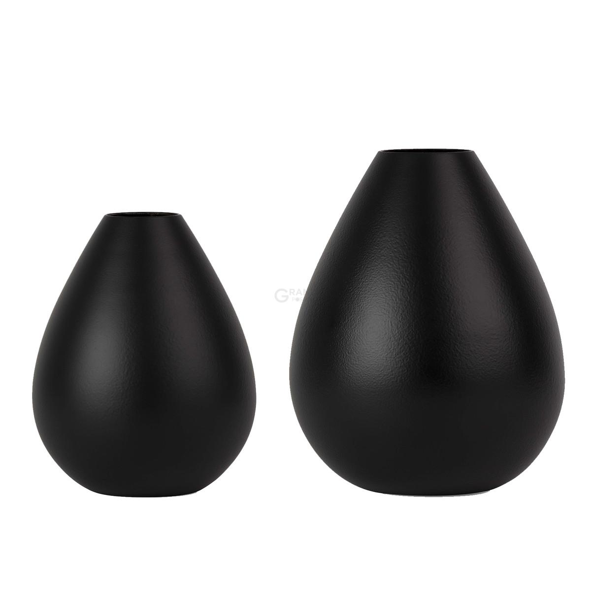 Design Letters Ваза 15 см чорна Royal Vase | https://grandposuda.com.ua