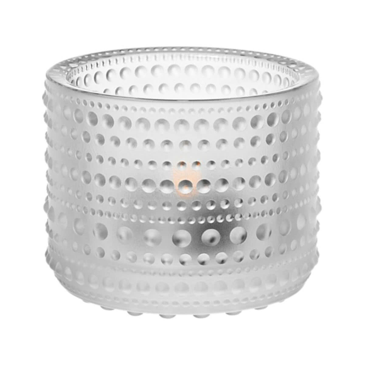 Iittala Підсвічник 6,4х7,7 см світло-сірий Kastehelmi | https://grandposuda.com.ua