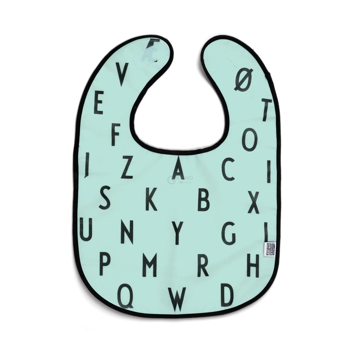 Design Letters Детский фартук 0,3x38x28 см бирюзовый AJ Latzchen | https://grandposuda.com.ua