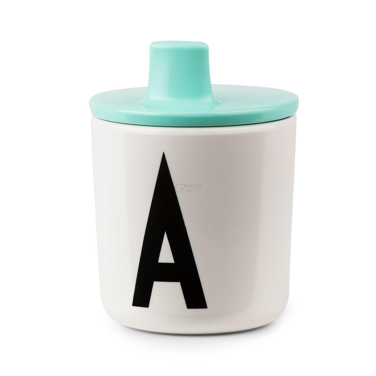 Design Letters Кришка для дитячого годування на кружку 7 см рожева AJ Becherdeckel | https://grandposuda.com.ua