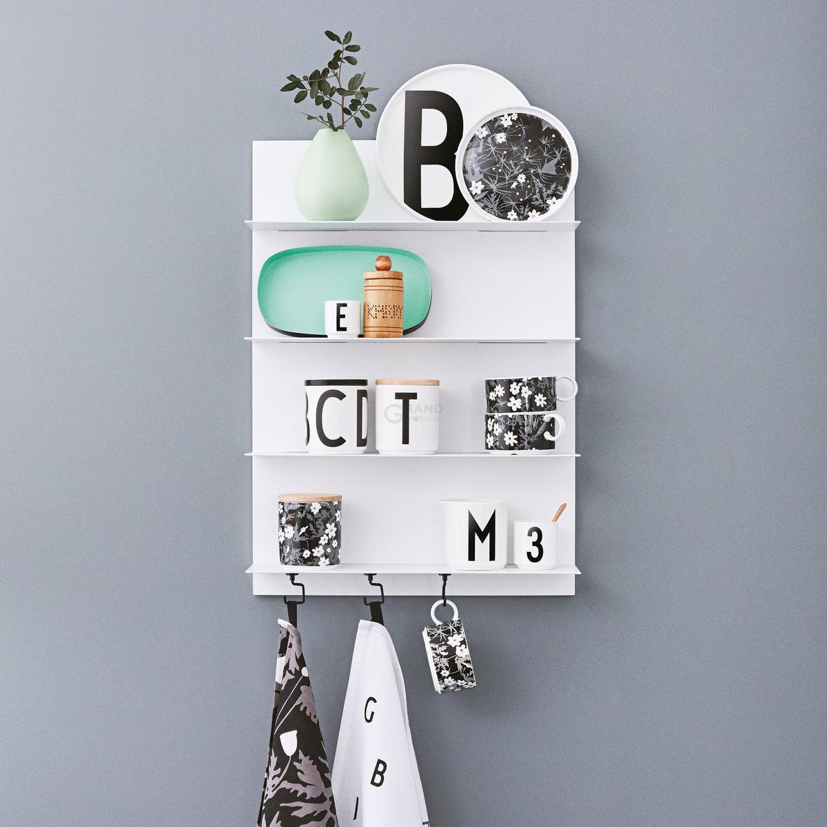 Design Letters Полка 42x10x29,7 см белая White Paper Regal | https://grandposuda.com.ua