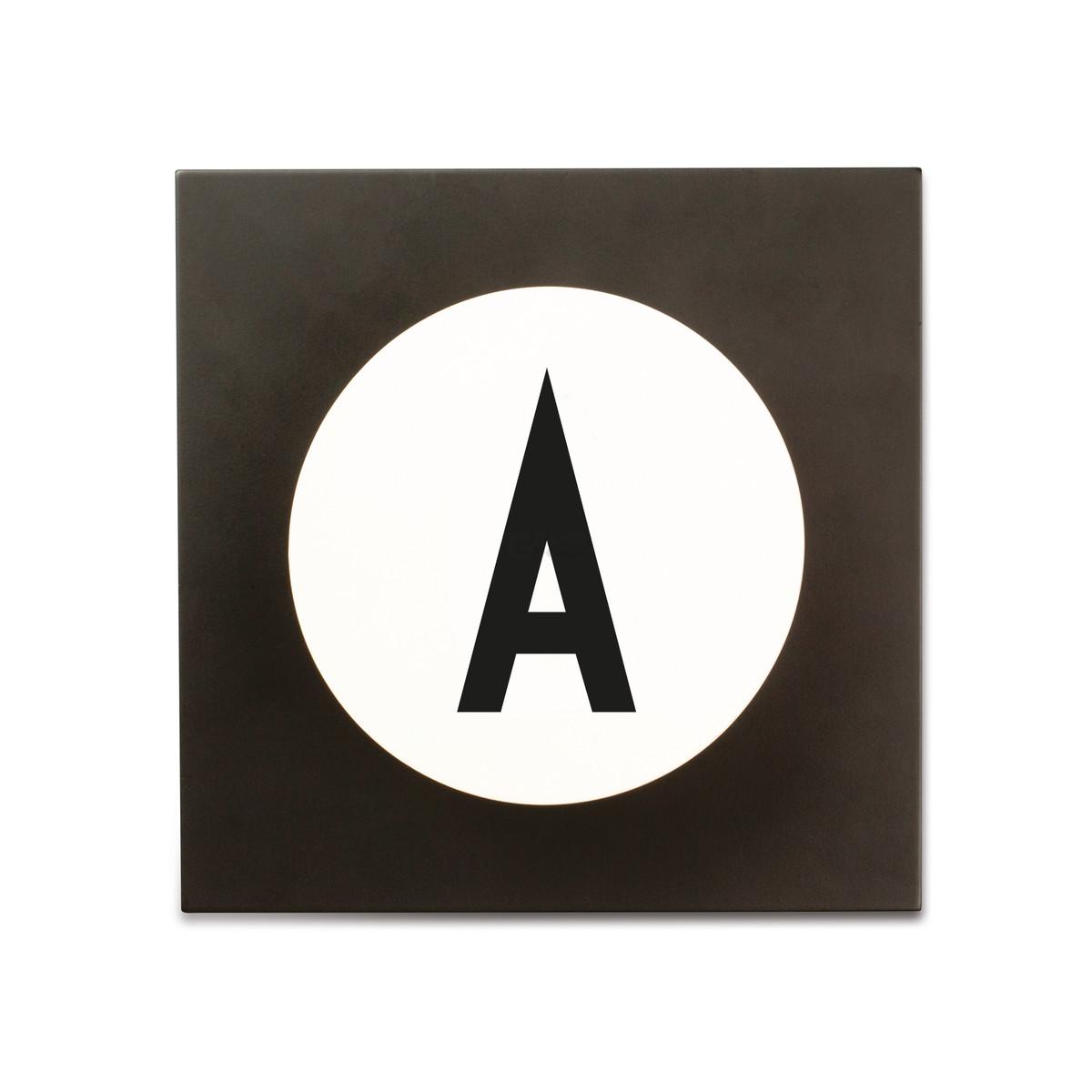 Design Letters Крючки для одежды A 14x14x9 см черно-белые Hook2 Letter Wandhaken | https://grandposuda.com.ua