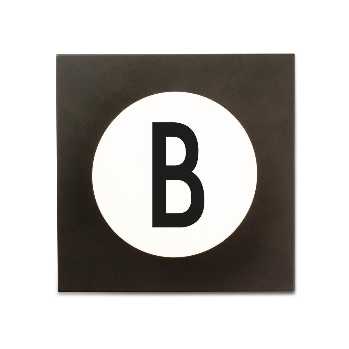 Design Letters Гачки для одягу B 14x14x9 см чорно-білі Hook2 Letter Wandhaken | https://grandposuda.com.ua