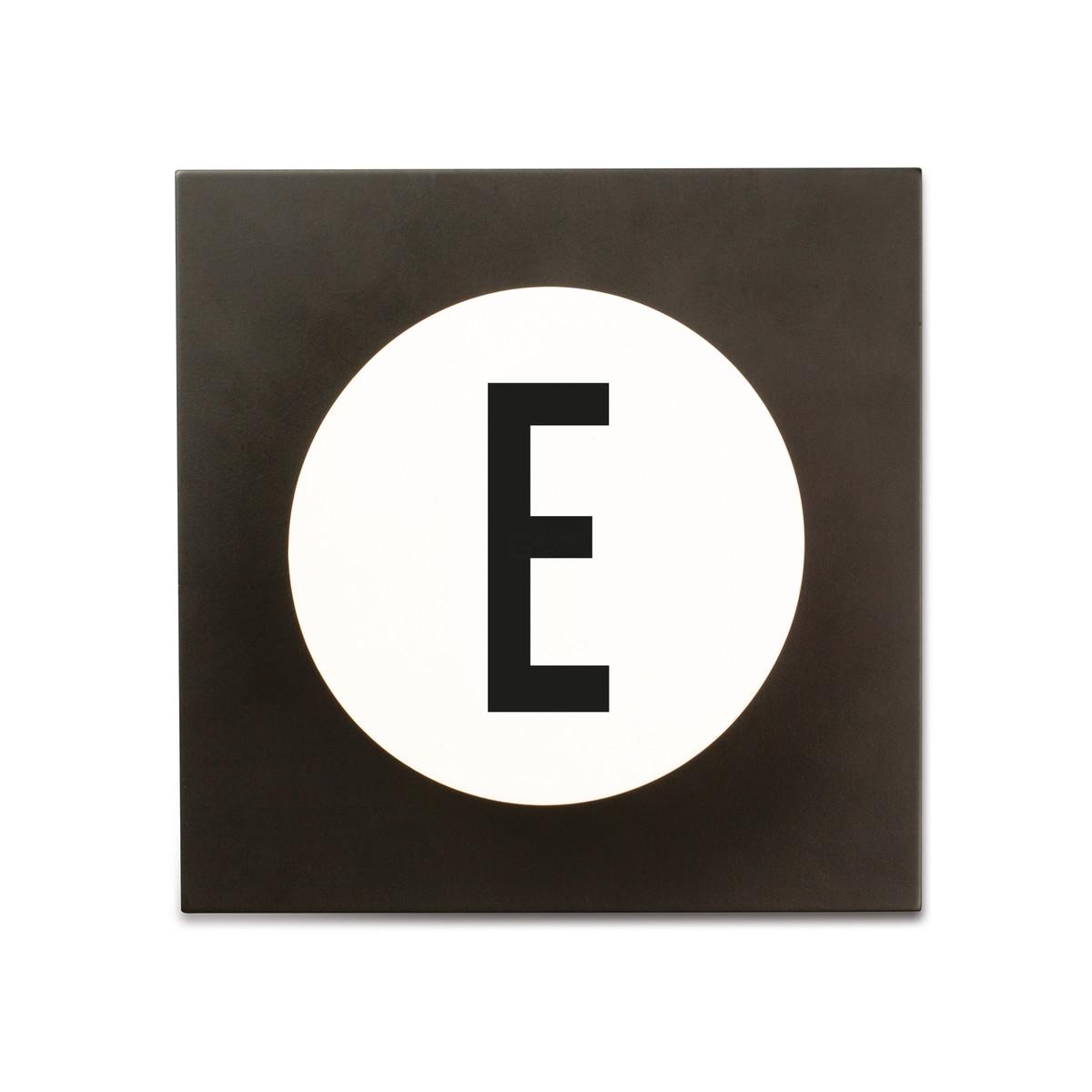 Design Letters Крючки для одежды E 14x14x9 см черно-белые Hook2 Letter Wandhaken | https://grandposuda.com.ua