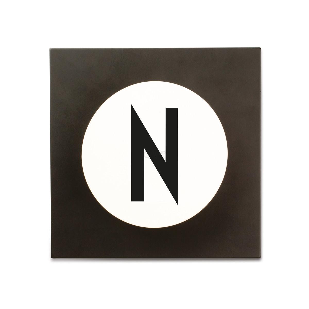 Design Letters Гачки для одягу N 14x14x9 см чорно-білі Hook2 Letter Wandhaken | https://grandposuda.com.ua