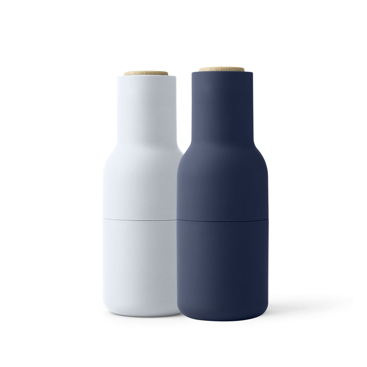 Набор перечница+солонка 20,5x8x8x8 см белый/синий Bottle Menu | https://grandposuda.com.ua