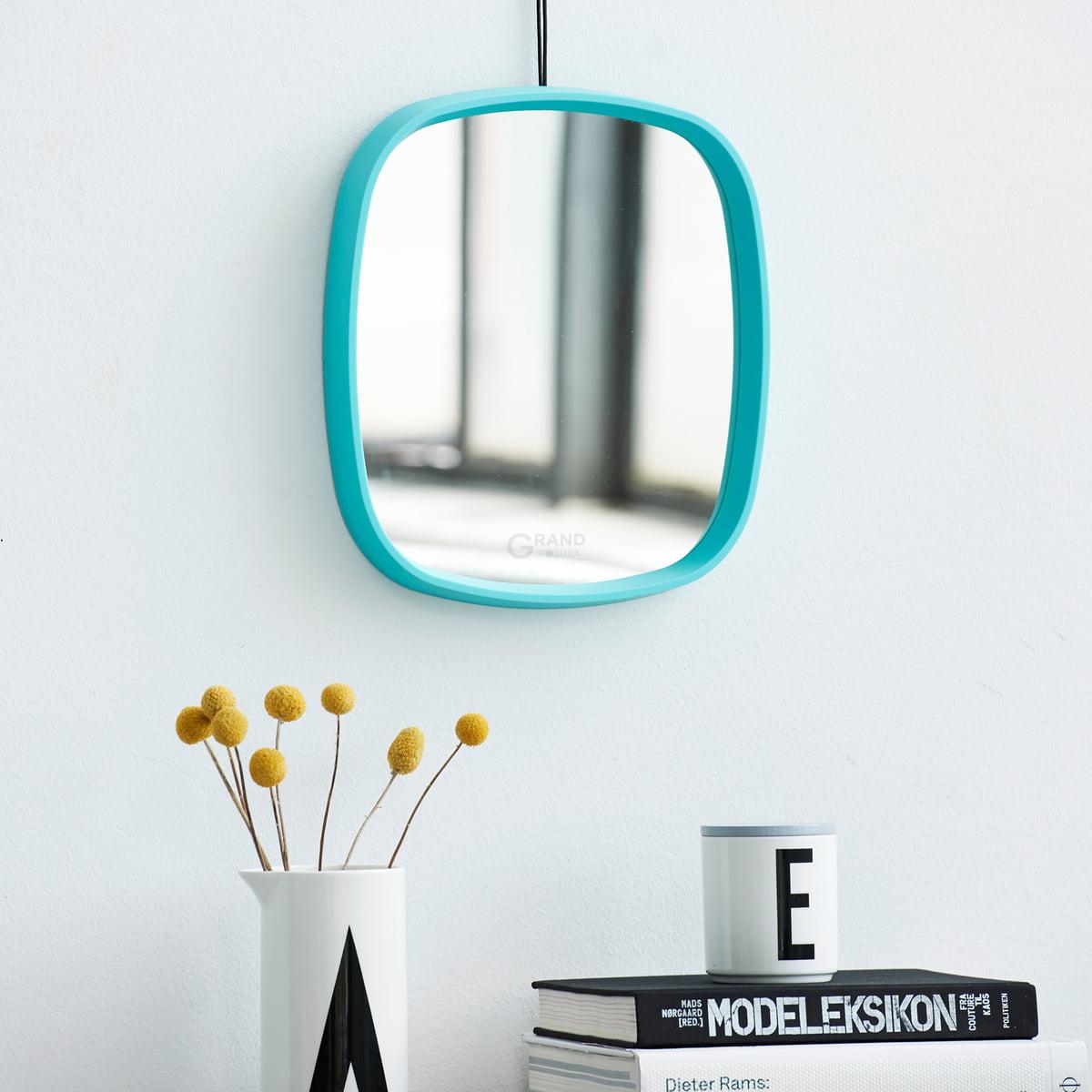 Design Letters Зеркало 3,5x27x31 см серое Television Spiegel | https://grandposuda.com.ua