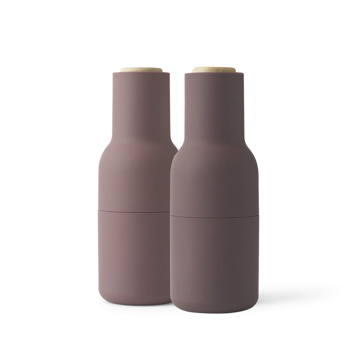 Набір перечниця + сільничка 20,5x8x8x8 см темно-ліловий Bottle Menu | https://grandposuda.com.ua