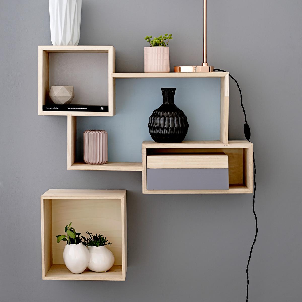 Bloomingville Ящики 13x25x35 см рожеві HolzBoxen (4erSet) | https://grandposuda.com.ua