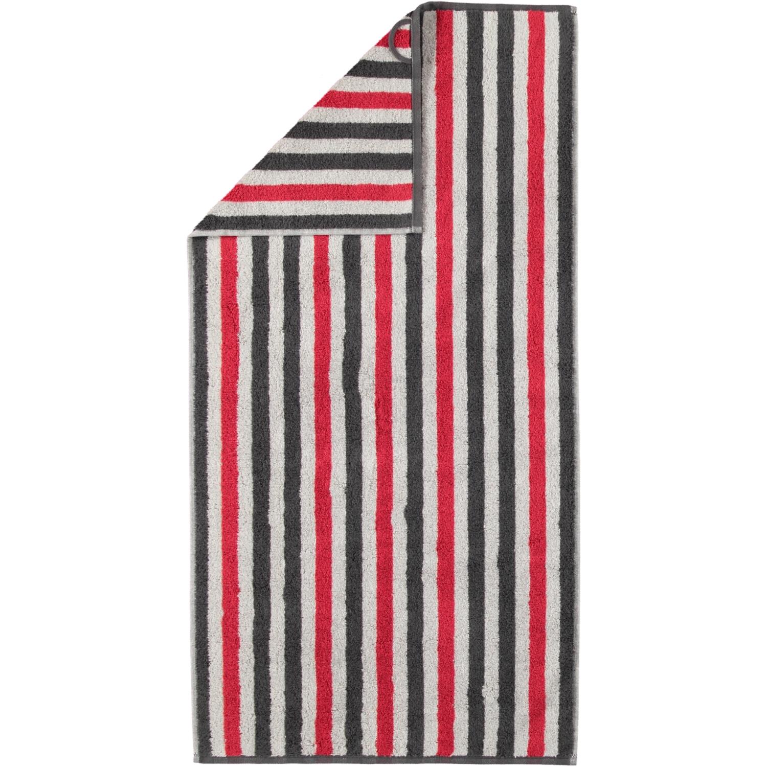 Рушник для рук 50 х 100 см Anthrazit Rot Tape Cawo | https://grandposuda.com.ua