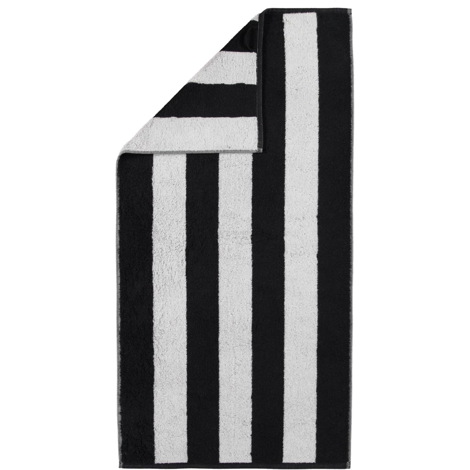 Рушник для рук 50 х 100 см Black Zoom Blockstripes Cawo | https://grandposuda.com.ua