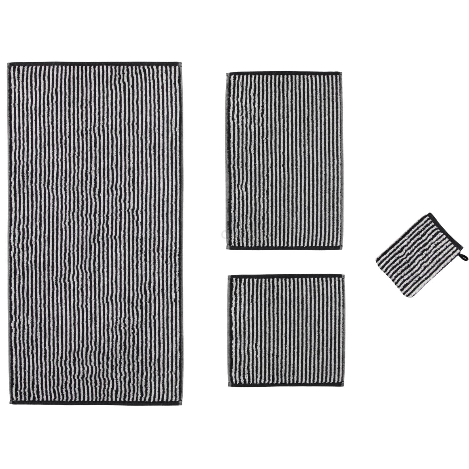 Полотенце для рук 50 х 100 см Black Zoom Stripes Cawo | https://grandposuda.com.ua