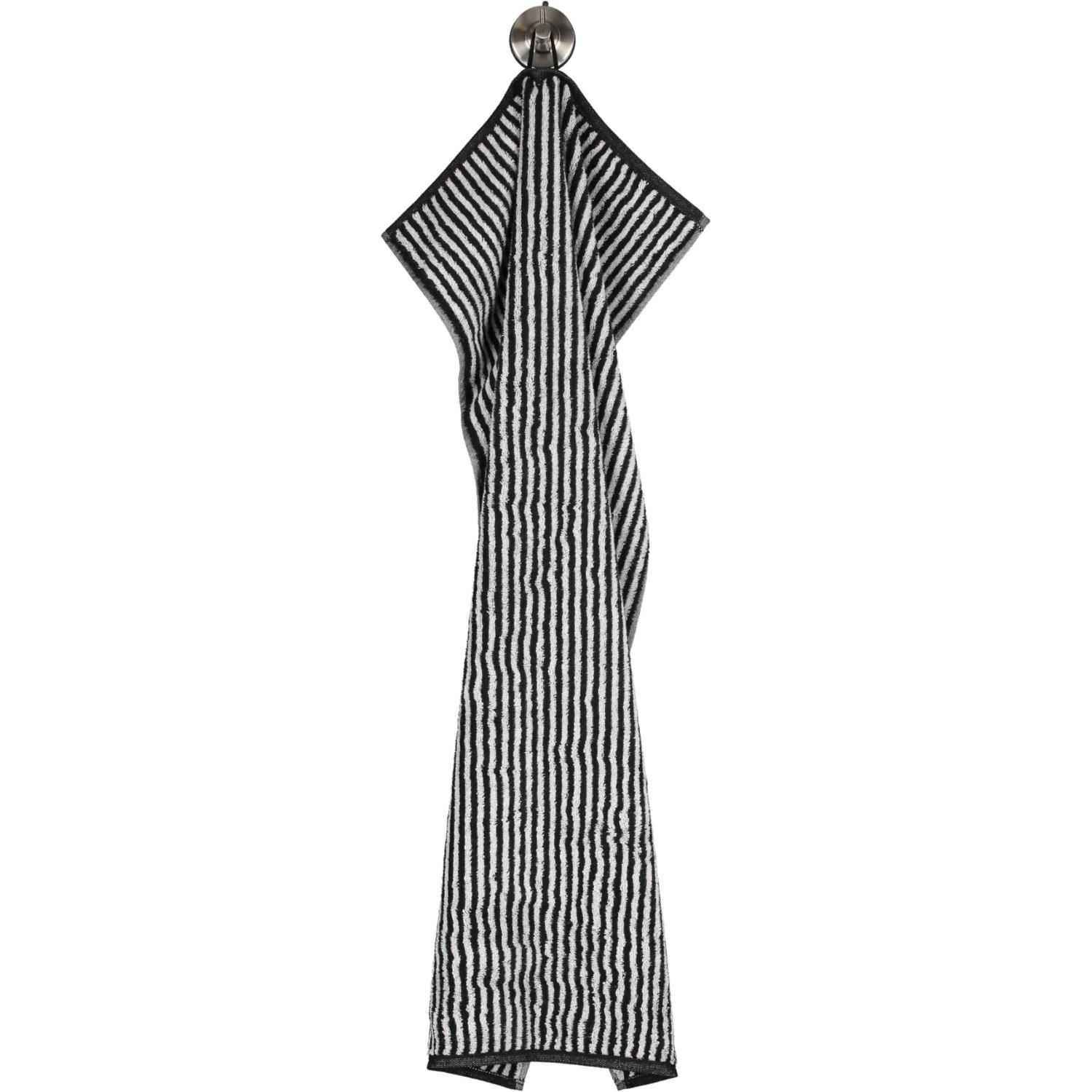 Полотенце для рук 50 х 100 см Black Zoom Stripes Cawo | https://grandposuda.com.ua
