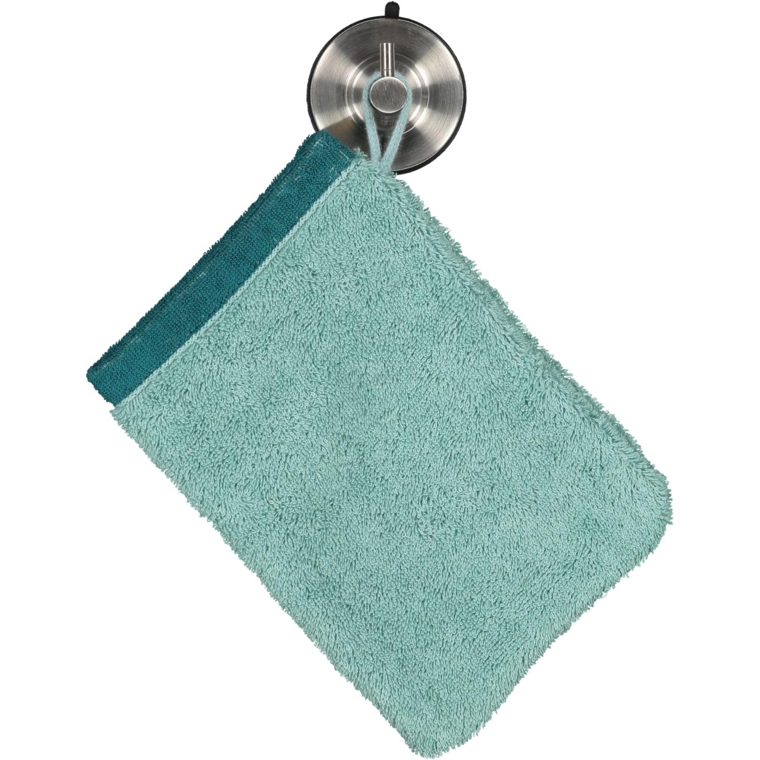 Мочалка-варежка 16 х 22 см Sea Green Plaid Cawo | https://grandposuda.com.ua