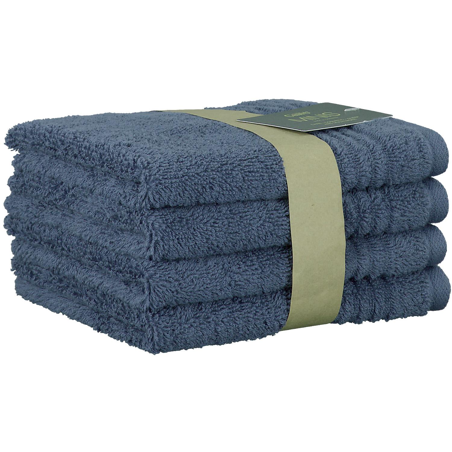 Набір з 4 рушників 30 х 30 см Night Blue Minis Cawo | https://grandposuda.com.ua