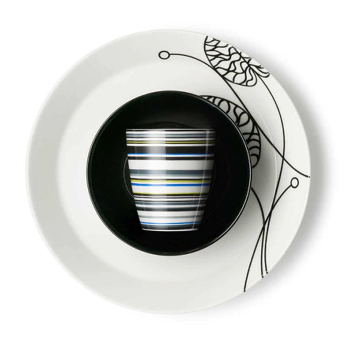 Iittala Блюдце Ø 17 см чорне Teema | https://grandposuda.com.ua