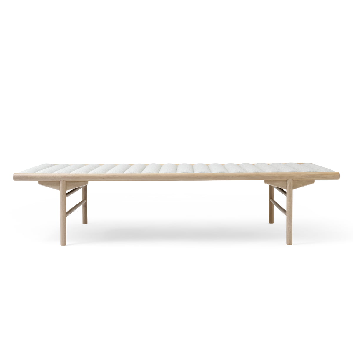 Ліжко 40x80x180 см дерево / світло-сіра Daybed Menu | https://grandposuda.com.ua
