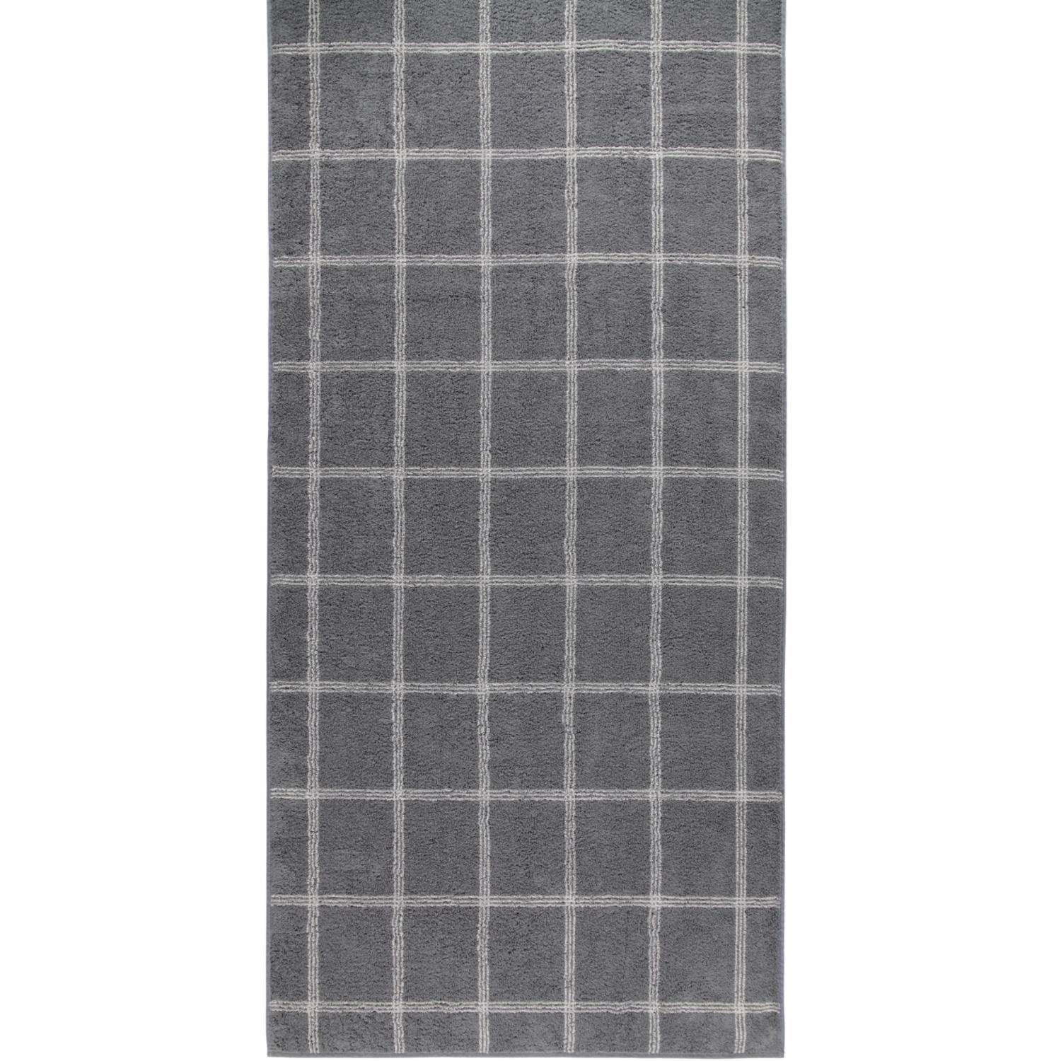Рушник для сауни 80 х 200 см Grafik Schiefer Two-Tone Cawo | https://grandposuda.com.ua
