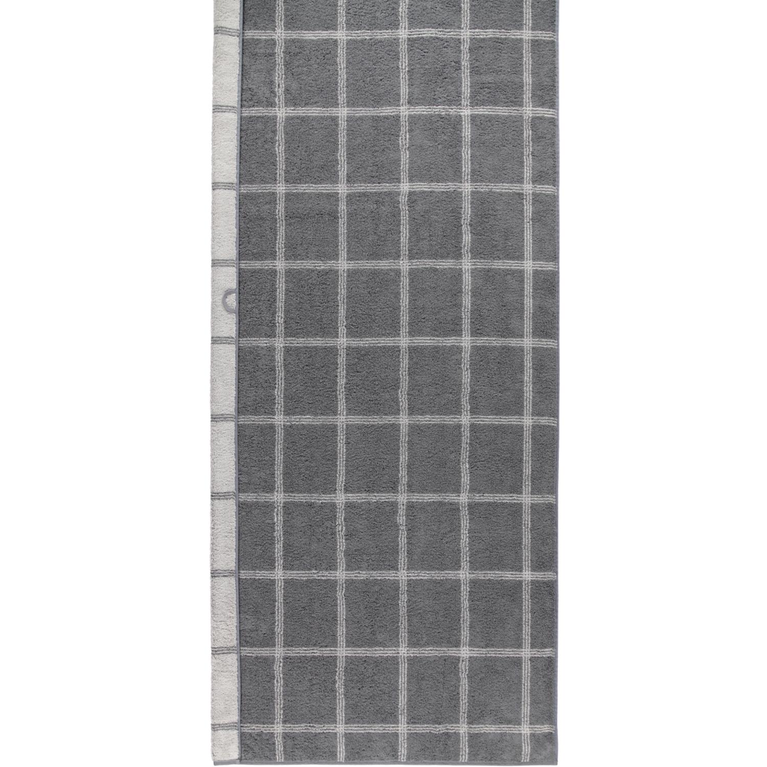 Рушник для сауни 80 х 200 см Grafik Schiefer Two-Tone Cawo | https://grandposuda.com.ua