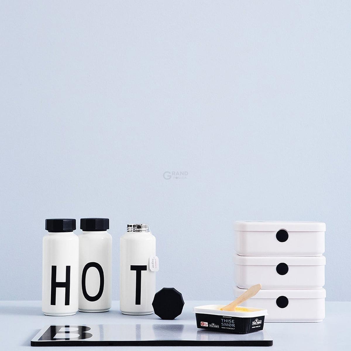 Design Letters Термос C 500 мл білий AJ Thermosflasche | https://grandposuda.com.ua