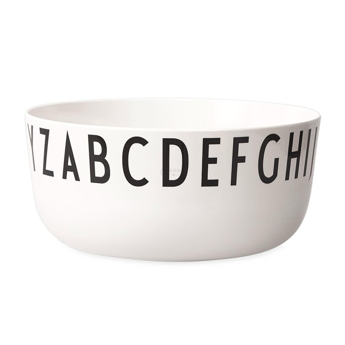 Design Letters Пиала Ø 27 см черно-белая Cooking & Serving Bowl | https://grandposuda.com.ua