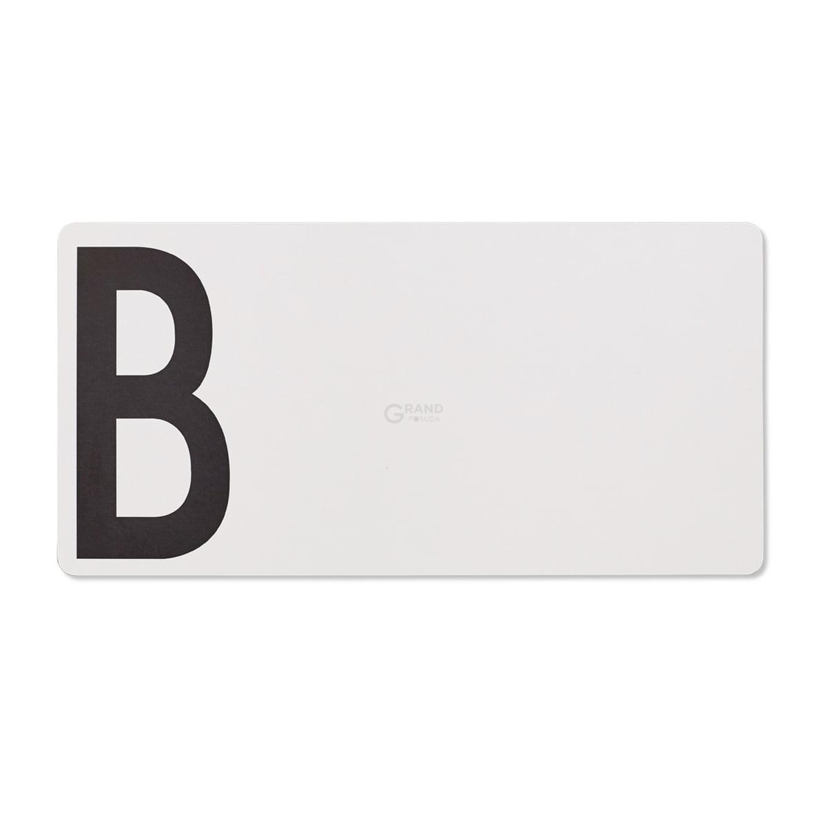 Design Letters Дошка для хліба 0,7x20x40 см сіра Schneidebrett | https://grandposuda.com.ua