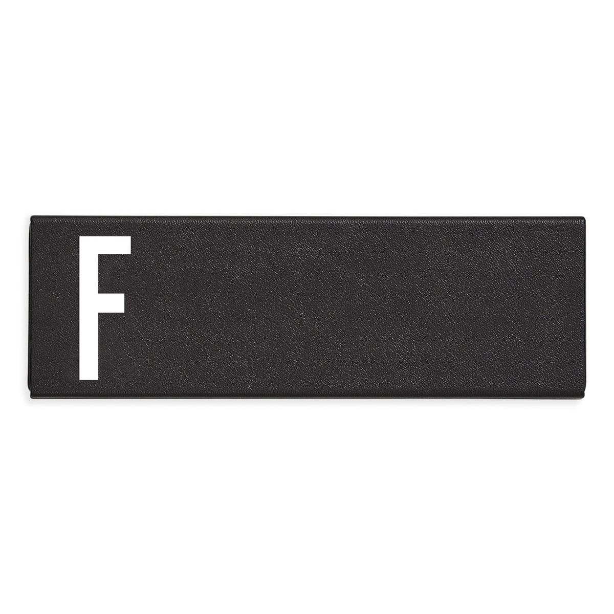 Design Letters Пенал F 1,4x5,5x16,5 см чорний Personal Pencil Case | https://grandposuda.com.ua