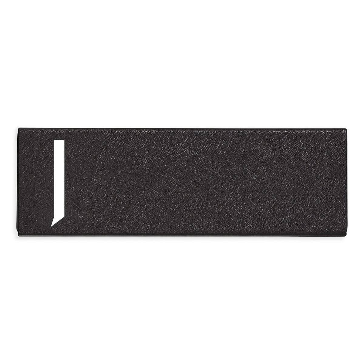 Design Letters Пенал J 1,4x5,5x16,5 см чорний Personal Pencil Case | https://grandposuda.com.ua