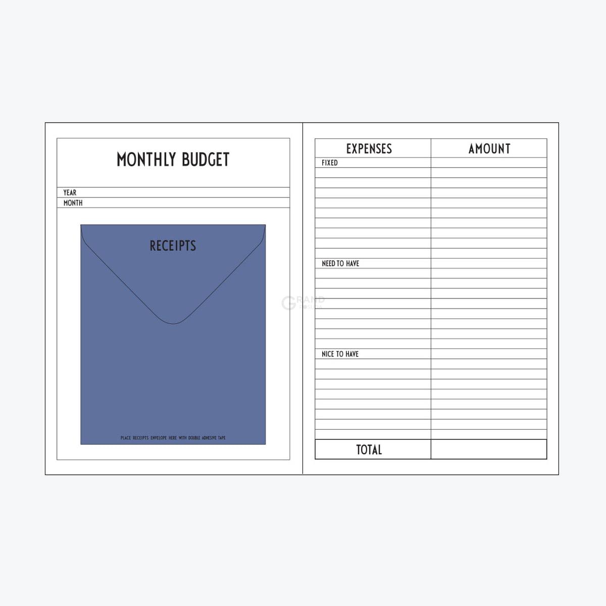 Design Letters Журнал витрат зливу Budget Buch | https://grandposuda.com.ua
