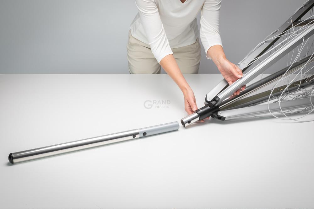 Brabantia Сушилка уличная с розеткой для заземления 40 м серая Essential | https://grandposuda.com.ua