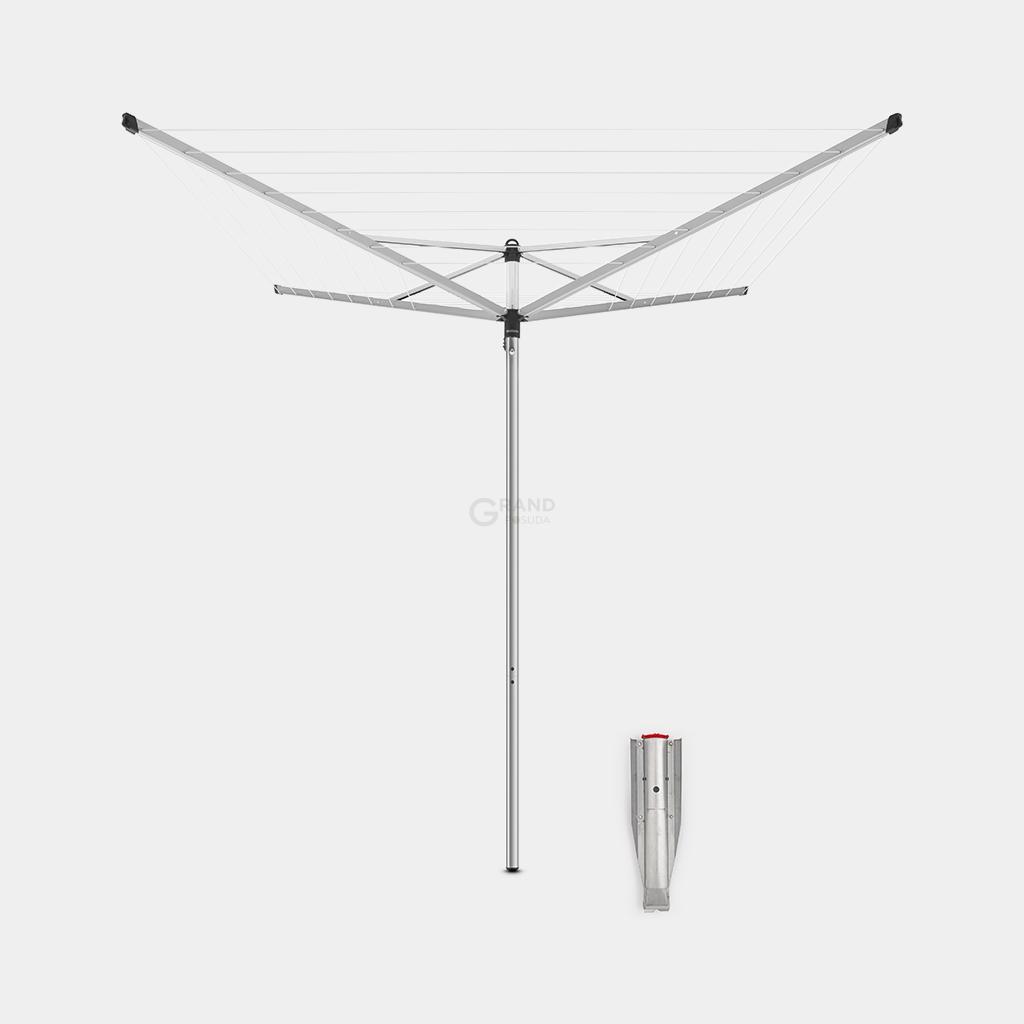 Brabantia Сушарка Вулична з розеткою для заземлення 40 м сіра Topspinner | https://grandposuda.com.ua