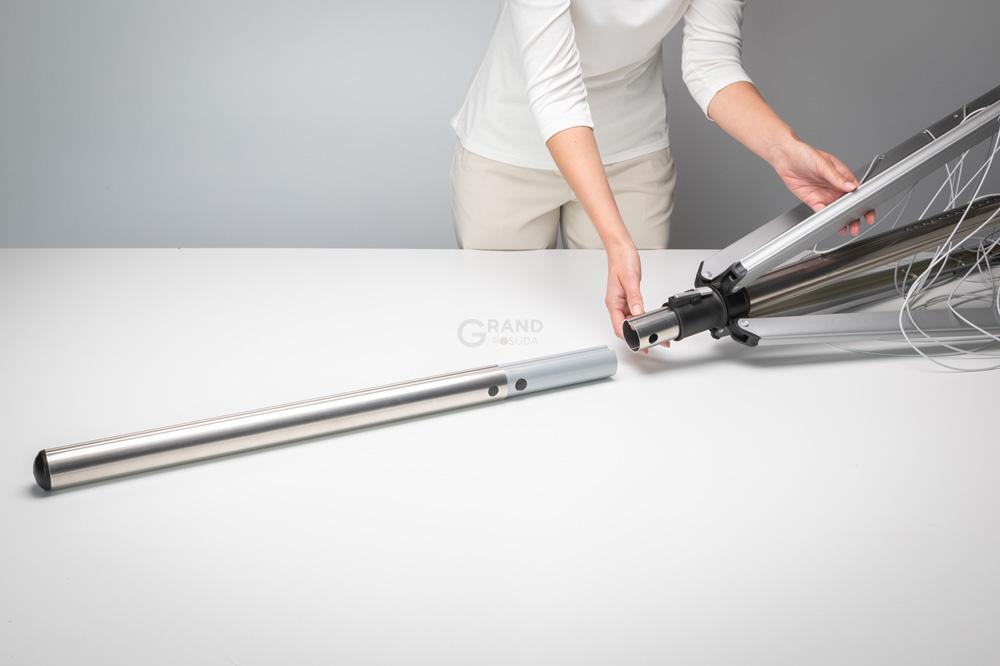 Brabantia Сушарка Вулична з розеткою для заземлення 40 м сіра Lift-O-Matic | https://grandposuda.com.ua