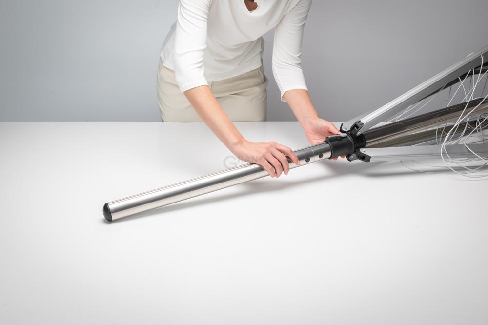 Brabantia Сушарка Вулична з розеткою для заземлення 40 м сіра Lift-O-Matic | https://grandposuda.com.ua