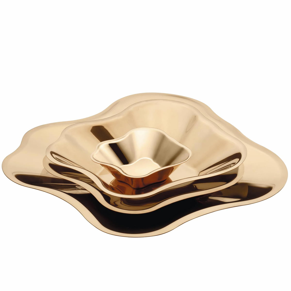Iittala Піала Ø 35,8 см золота Aalto | https://grandposuda.com.ua