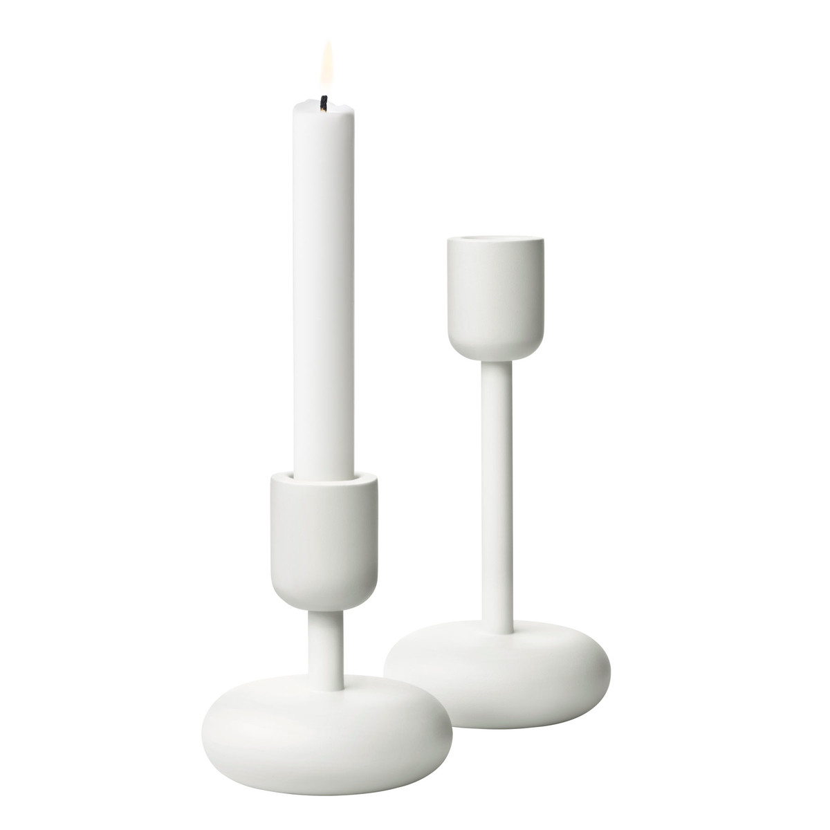 Iittala Підсвічник 18,3х9х9х8,6 см сріблястий Nappula | https://grandposuda.com.ua