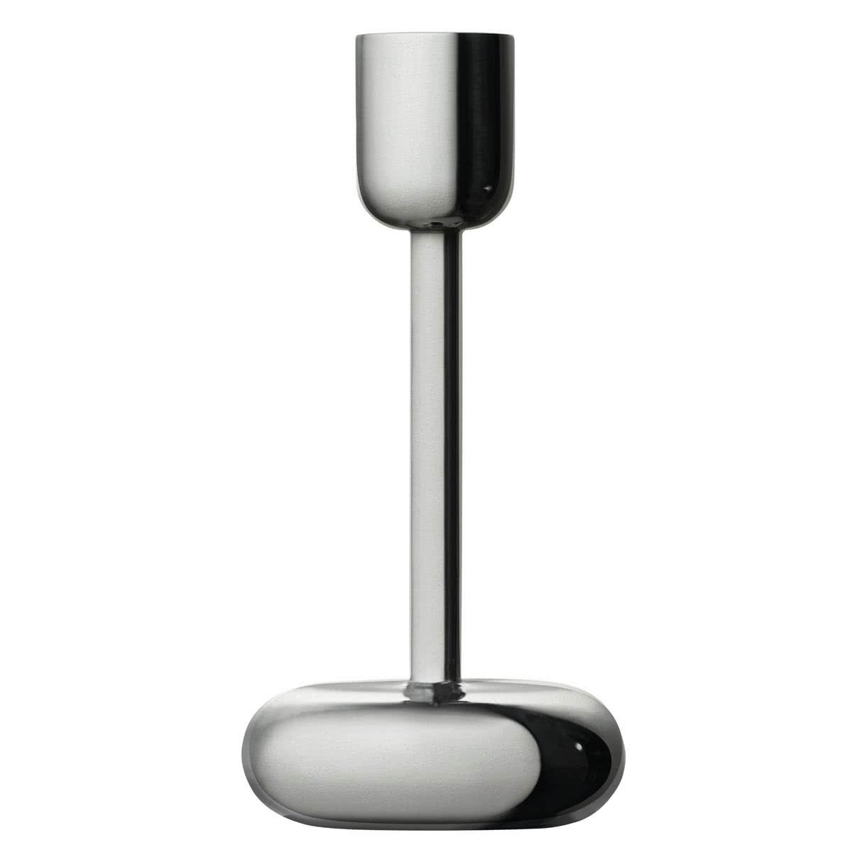 Iittala Підсвічник 18,3х9х9х8,6 см сріблястий Nappula | https://grandposuda.com.ua