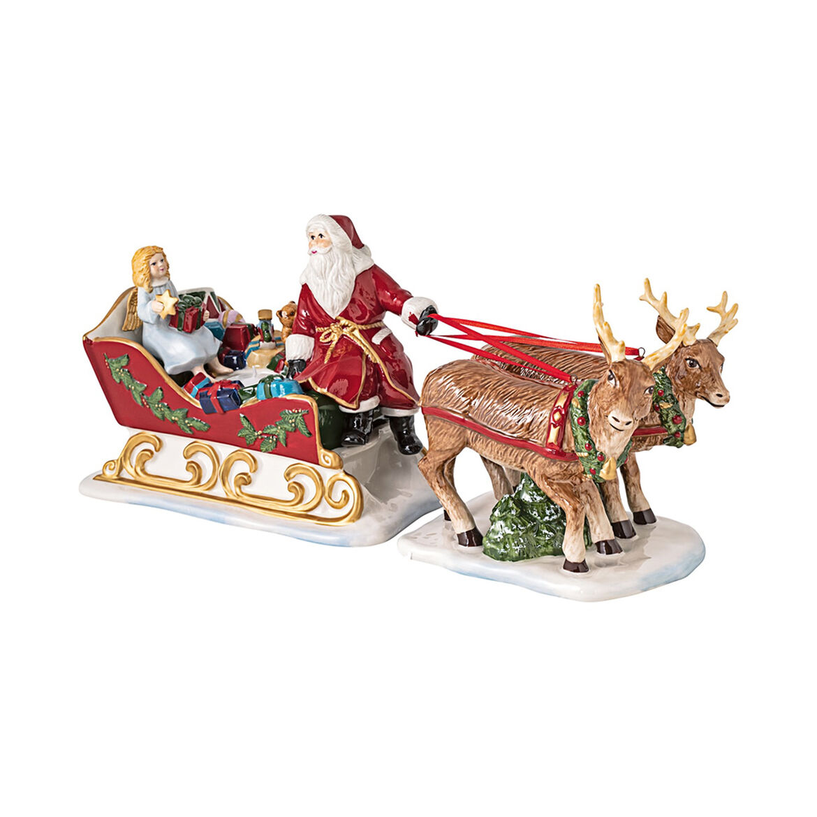 Villeroy & Boch СтатуеткаСанта на санях з ангелом 36 x 14 x 17 см, Christmas Toys Memory | https://grandposuda.com.ua